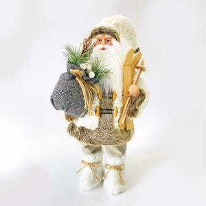 ACA Lighting vánoční dekorace Santa Claus s lyžemi 45cm X124501 obraz