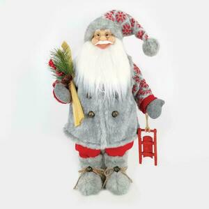 ACA Lighting vánoční dekorace Santa Claus se sáněmi 45cm X124502 obraz