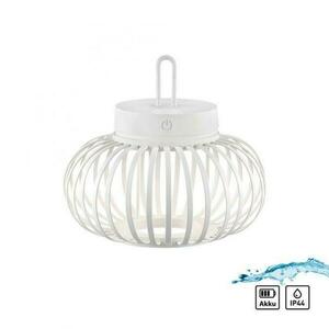 PAUL NEUHAUS JUST LIGHT LED stolní lampa průměr 25cm bílé na baterie USB IP44 stmívatelné dotykem 2700K LD 19303-16 obraz