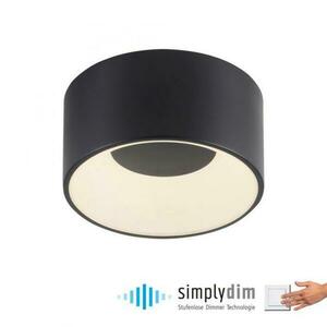 PAUL NEUHAUS JUST LIGHT LED stropní svítidlo černé průměr 16cm stmívatelné SimplyDim 3000K LD 14325-18 obraz