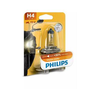 Philips H4 Vision Moto 55W 12342PRBW +30% motožárovka obraz