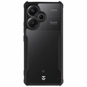 Pouzdro Tactical Quantum Stealth pre Xiaomi Redmi Note 13 Pro plus, transparentné/čierne obraz