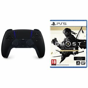 PlayStation 5 DualSense Wireless Controller, midnight black + Ghost of Tsushima (Director’s Cut) CZ obraz