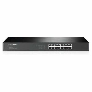 TP-Link TL-SG1016 16x Gigabit Rackmount Switch, black obraz