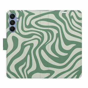 Flipové pouzdro iSaprio - Zebra Green 02 - Samsung Galaxy A25 5G obraz