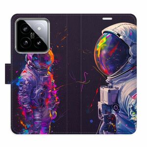 Flipové pouzdro iSaprio - Neon Astronaut 02 - Xiaomi 14 obraz