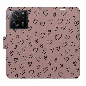 Flipové pouzdro iSaprio - Heart Dark 02 - Xiaomi 13T / 13T Pro obraz