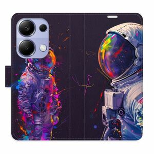 Flipové pouzdro iSaprio - Neon Astronaut 02 - Xiaomi Redmi Note 13 Pro obraz