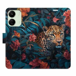 Flipové pouzdro iSaprio - Flower Jaguar 02 - Xiaomi Redmi 13C obraz