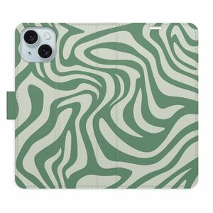 Flipové pouzdro iSaprio - Zebra Green 02 - iPhone 15 obraz