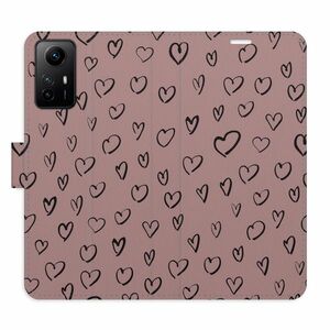 Flipové pouzdro iSaprio - Heart Dark 02 - Xiaomi Redmi Note 12S obraz