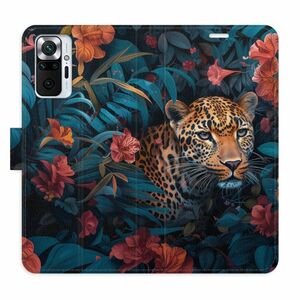 Flipové pouzdro iSaprio - Flower Jaguar 02 - Xiaomi Redmi Note 10 Pro obraz