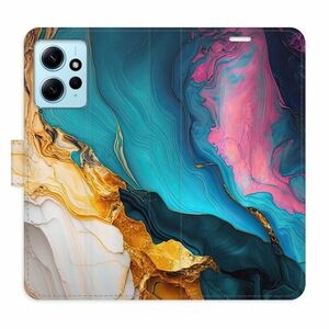 Flipové pouzdro iSaprio - Colourful Marble - Xiaomi Redmi Note 12 5G obraz