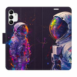 Flipové pouzdro iSaprio - Neon Astronaut 02 - Samsung Galaxy A04s obraz