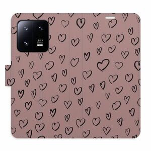 Flipové pouzdro iSaprio - Heart Dark 02 - Xiaomi 13 Pro obraz