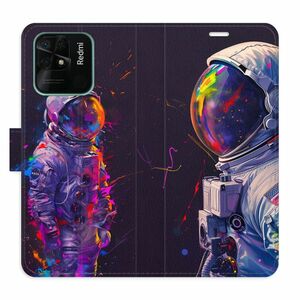 Flipové pouzdro iSaprio - Neon Astronaut 02 - Xiaomi Redmi 10C obraz