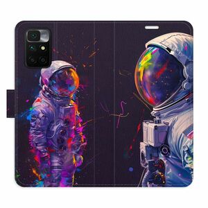 Flipové pouzdro iSaprio - Neon Astronaut 02 - Xiaomi Redmi 10 obraz