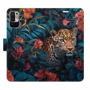 Flipové pouzdro iSaprio - Flower Jaguar 02 - Xiaomi Redmi Note 10 5G obraz