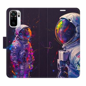 Flipové pouzdro iSaprio - Neon Astronaut 02 - Xiaomi Redmi Note 10 / Note 10S obraz