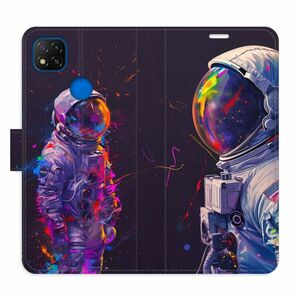 Flipové pouzdro iSaprio - Neon Astronaut 02 - Xiaomi Redmi 9C obraz