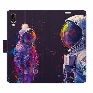 Flipové pouzdro iSaprio - Neon Astronaut 02 - Huawei P20 Lite obraz