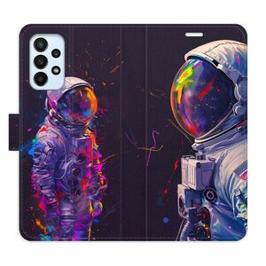 Flipové pouzdro iSaprio - Neon Astronaut 02 - Samsung Galaxy A23 / A23 5G obraz