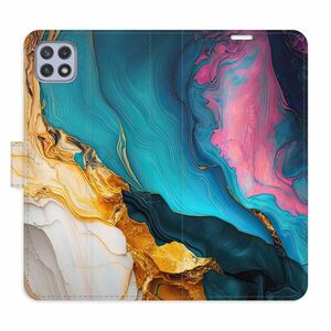 Flipové pouzdro iSaprio - Colourful Marble - Samsung Galaxy A22 5G obraz