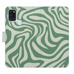 Flipové pouzdro iSaprio - Zebra Green 02 - Samsung Galaxy A21s obraz