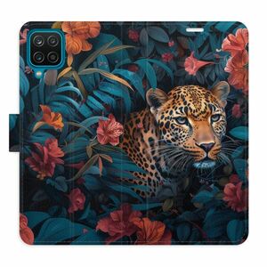 Flipové pouzdro iSaprio - Flower Jaguar 02 - Samsung Galaxy A12 obraz