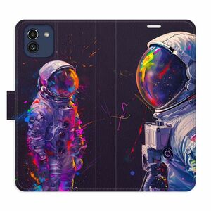 Flipové pouzdro iSaprio - Neon Astronaut 02 - Samsung Galaxy A03 obraz