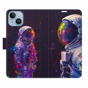 Flipové pouzdro iSaprio - Neon Astronaut 02 - iPhone 14 obraz