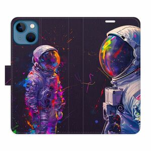 Flipové pouzdro iSaprio - Neon Astronaut 02 - iPhone 13 obraz