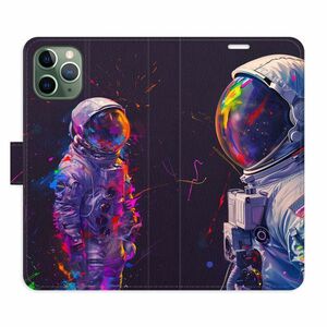 Flipové pouzdro iSaprio - Neon Astronaut 02 - iPhone 11 Pro obraz