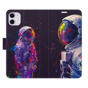 Flipové pouzdro iSaprio - Neon Astronaut 02 - iPhone 11 obraz