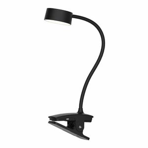 Solight LED stolní nabíjecí lampička, 2W, 210lm, 3CCT, černá, clip WO3001-B obraz