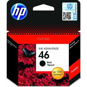 HP 46 Black Original Ink Advantage Cartridge CZ637AE obraz