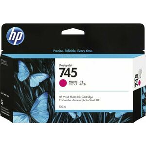 HP 745 130-ml DesignJet Magenta Ink Cartridge F9J95A obraz