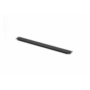 1U rack blank panel for 19" Cabinet, Black (RAL 9005) TN-19-M1U-BK obraz