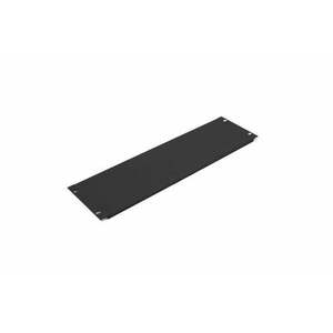 3U rack blank panel for 19" Cabinet, Black (RAL 9005) TN-19-M3U-BK obraz