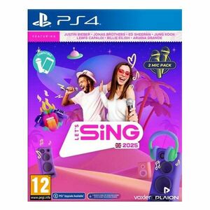 Let’s Sing 2025 + 2 mikrofony PS4 obraz