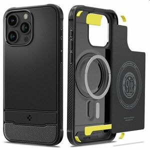 Pouzdro Spigen Rugged Armor MagSafe pro Apple iPhone 15 Pro Max, černé obraz