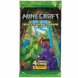 Sběratelské karty Panini Minecraft 3 Booster obraz