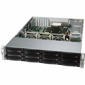 Supermicro CSE-826BAC12-R802LPB [NR]Black 2U CSE-826BAC12-R802LPB obraz