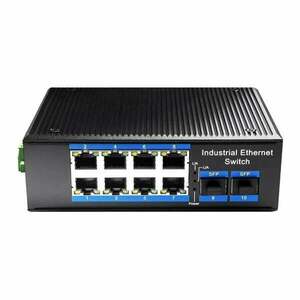 Cudy 8-Port Gigabit Industrial PoE Switch with 2 Gigabit SFP IG1008S2P obraz