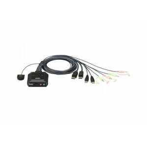 ATEN 2-Port USB DisplayPort Cable KVM Switch CS22DP-AT obraz