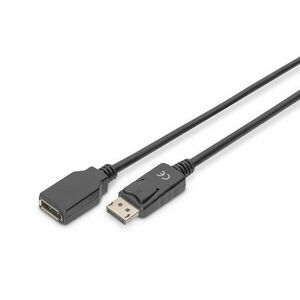 Digitus 2m DisplayPort M/F Černá AK-340200-020-S obraz