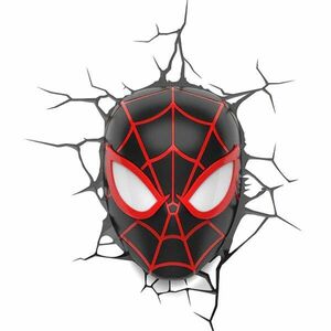 3D LED Light Spider-Man Miles Morales Face 3D (Marvel) obraz