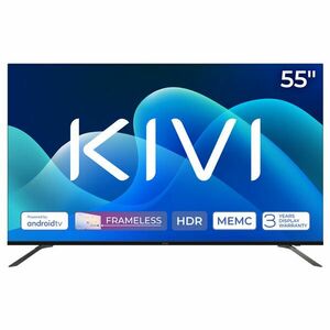 KIVI TV 55U730QB, 55" (139 cm), HD LED TV, AndroidTV, černý obraz