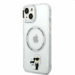 Pouzdro Karl Lagerfeld IML Choupette NFT pro Apple iPhone 14, transparentní obraz