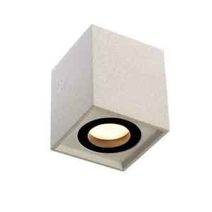 ACA Lighting stropní svítidlo 1XGU10 bílý beton 8, 5X8, 5XH10CM MONTE MK131S10W obraz